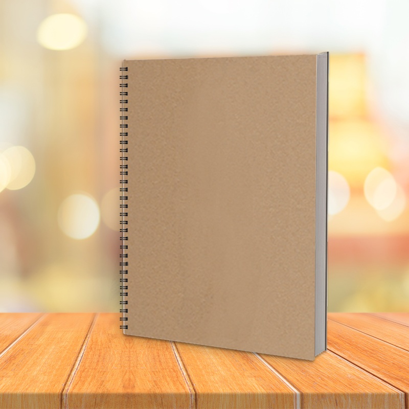 Alboko Espiral Kraft Paperezko Sketchbook